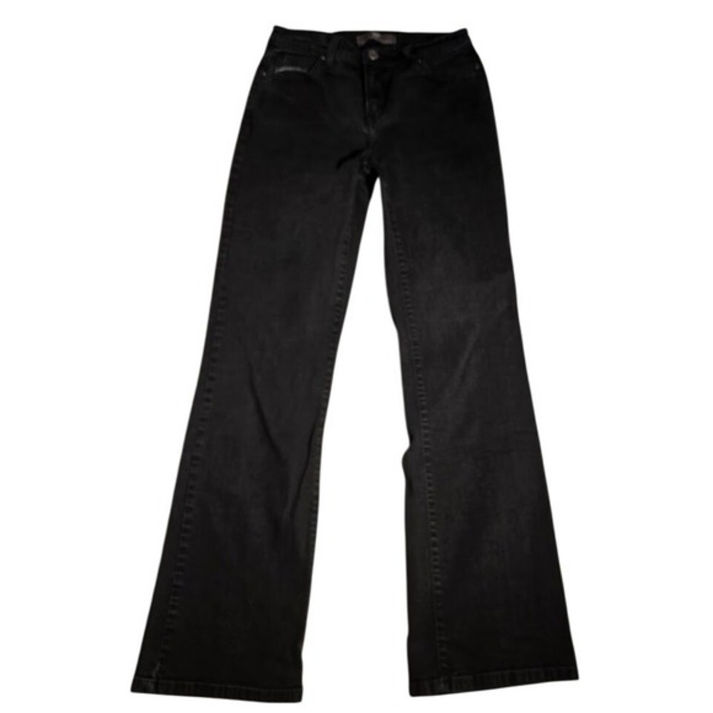 Levis 512 Perfectly Slimming Bootcut Jeans Womens 4M Black Stretch Denim Pants